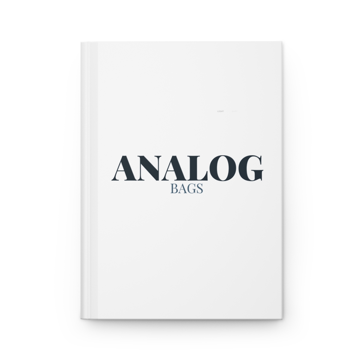 Analog Bags hardcover journal from Printify
