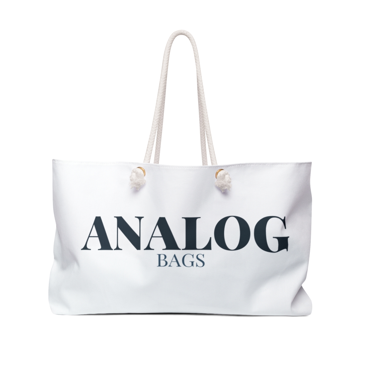 White Analog Bags weekender bag from Printify